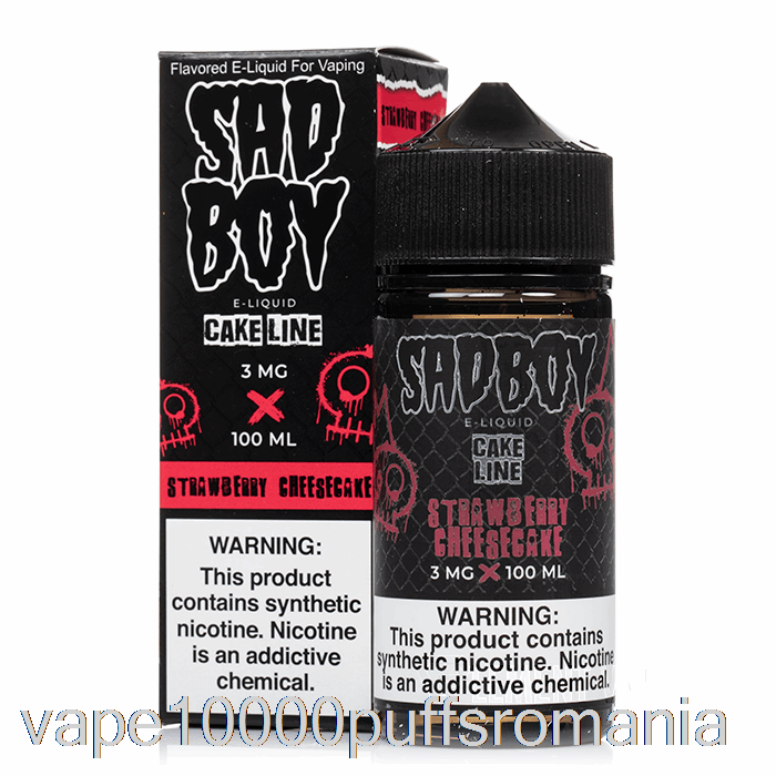 Vape Romania Cheesecake Cu Capsuni - Sadboy - 100ml 0mg